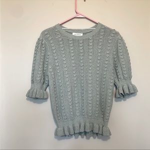 Calligraphie Short Sleeve Sweater